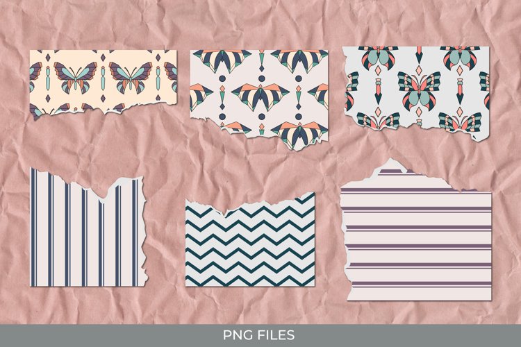Butterfly Scrapbook Paper Image 6
