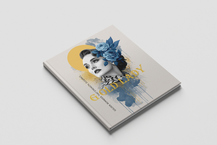 Vintage Art Deco Style Portrait Illustration Photo Effect