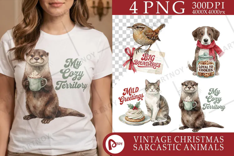 Vintage Bakery Counter Critters Sublimation