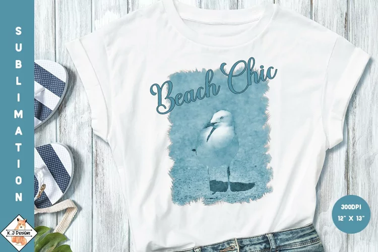 Vintage Beach Sublimation | Bird Designs