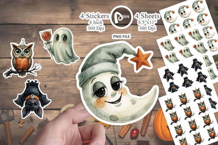 Vintage Big-Eyed Spooky Jamboree Sticker example image 1