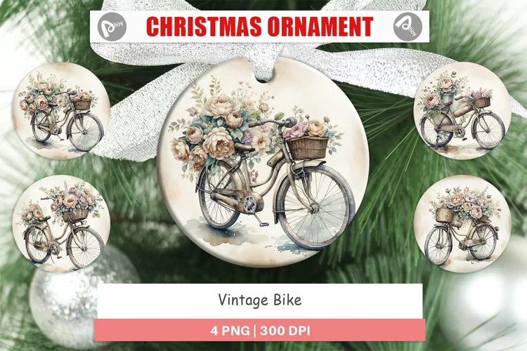 Ornament Vintage Bike