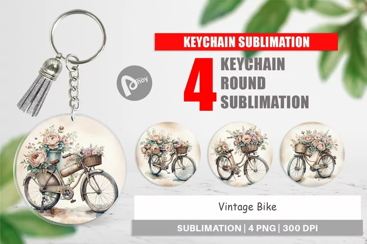 Keychain Vintage Bike