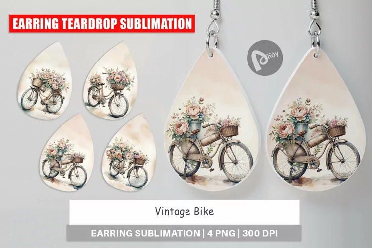 Earring Vintage Bike