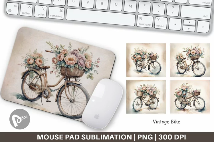 Mouse Pad Vintage Bike