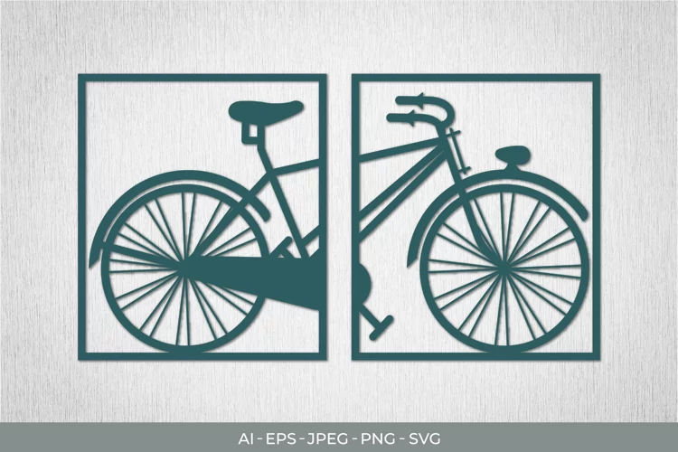 Classic Bicycle Paper Cut | Continuous Papercut