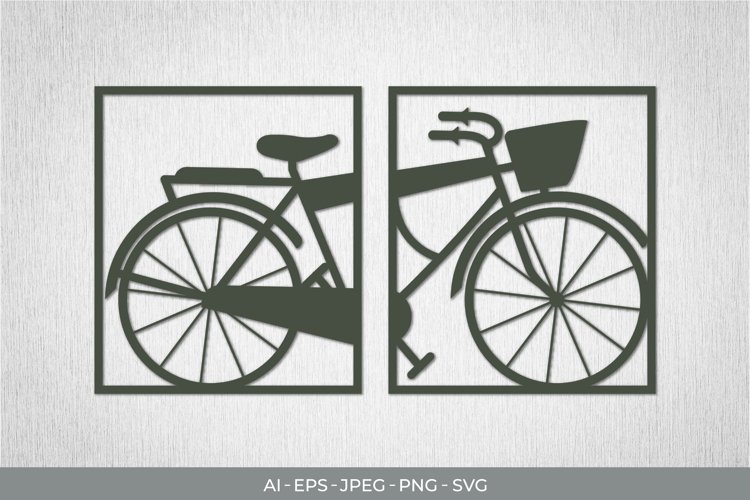 Vintage Bike Paper Cut | Continuous Papercut