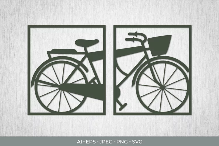 Vintage Bike Paper Cut | Continuous Papercut