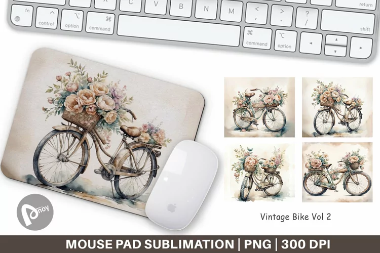 Mouse Pad Vintage Bike
