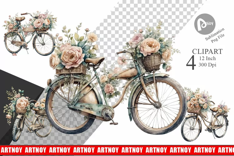 Vintage Bike Clipart