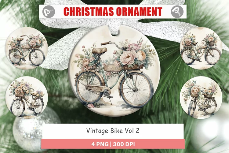 Ornament Vintage Bike