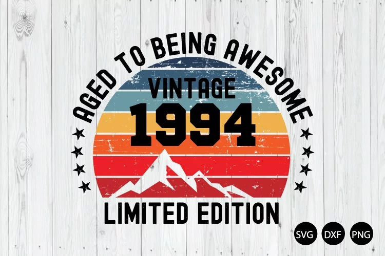 Vintage Birthday 1984 SVG, 40th Birthday SVG, Birthday SVG
