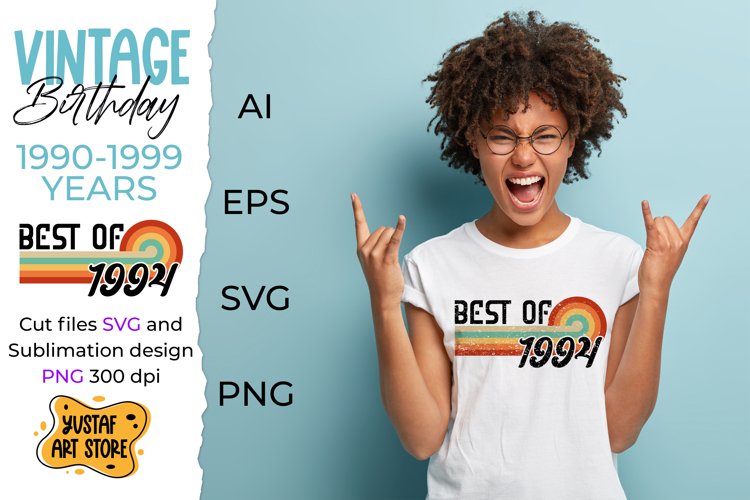 Vintage Birthday Svg Image 2