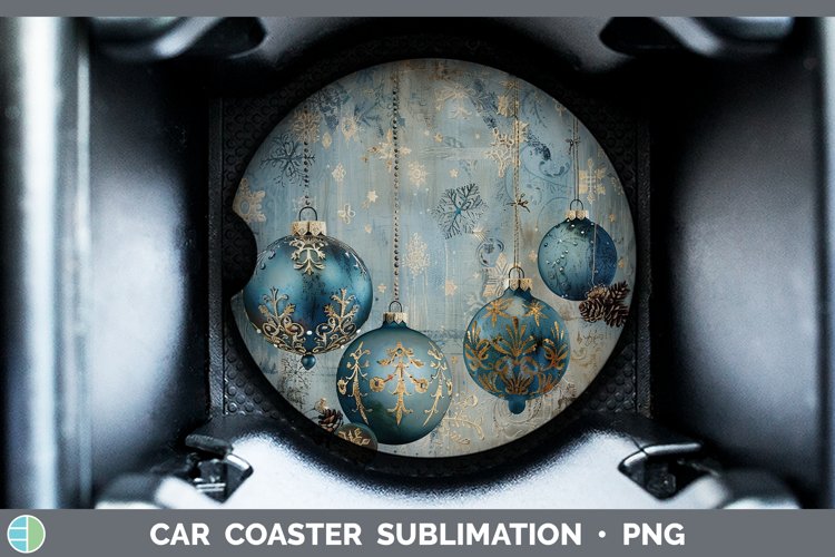 Blue Christmas Ornaments Clipart Image 24
