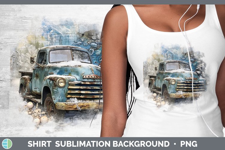 Vintage Truck Clipart Image 16