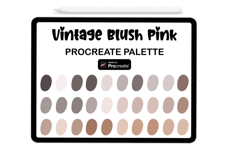 Blush Pink Procreate Palette - Procreate Color Palette