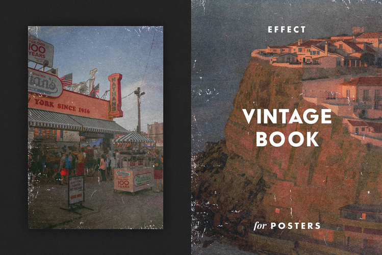 Vintage Book Effect for Posters