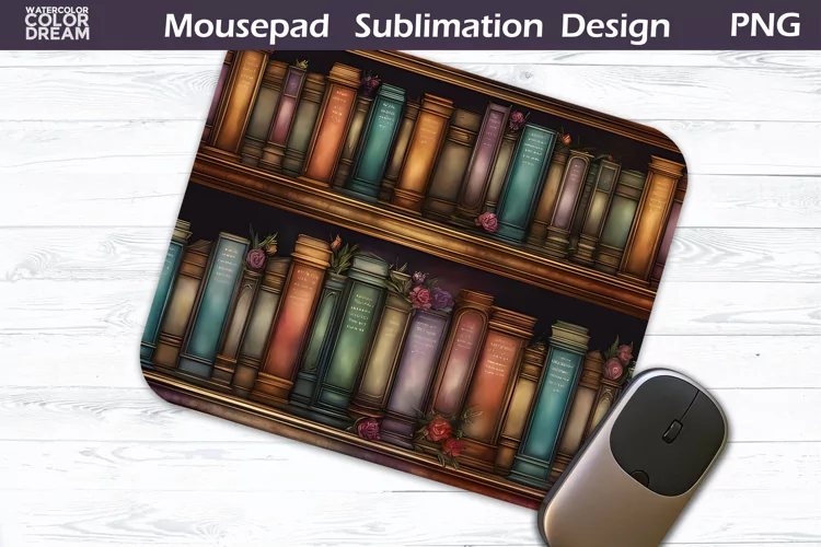 Books MousePad | Book Lover Mouse Pad Sublimation