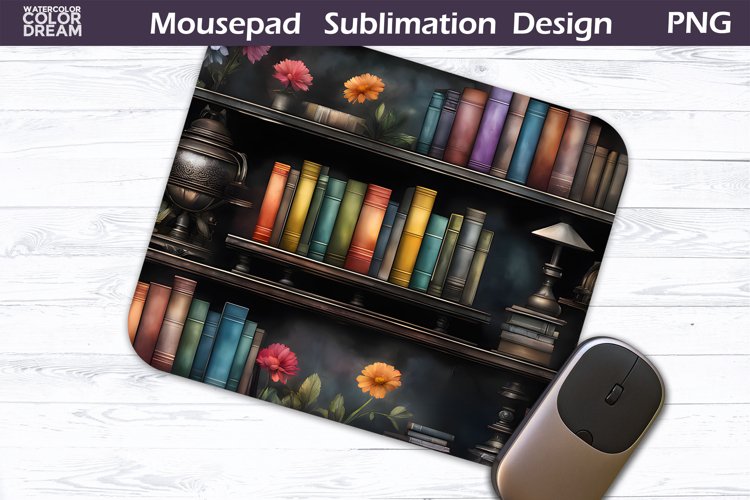 Books MousePad Design | Book Lover Mouse Pad Sublimation