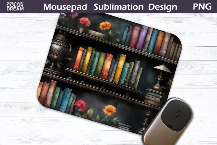 Books MousePad Design | Book Lover Mouse Pad Sublimation