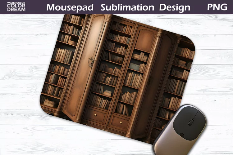 Books MousePad Sublimation| Book Lover Mouse Pad