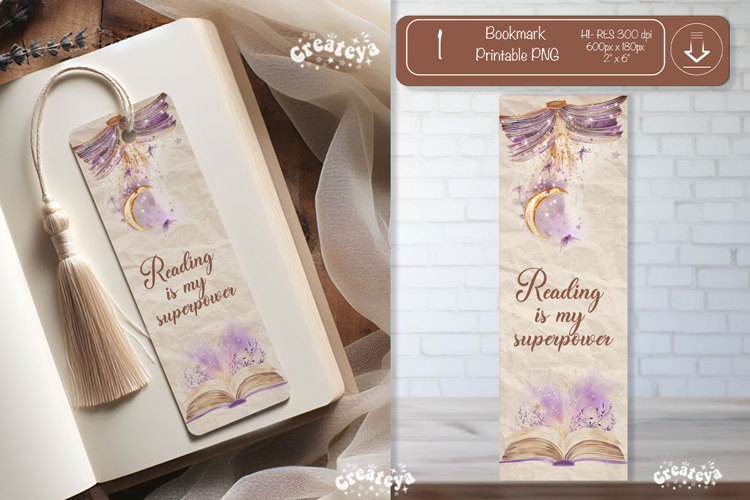 Open Book Vintage Bookmark png Flower Book Lover Quote png