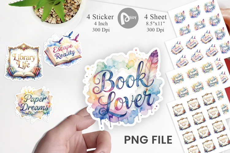 Vintage Bookworm Quotes Sticker