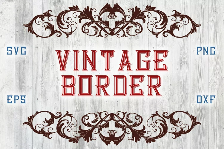 Vintage Border | SVG cut file