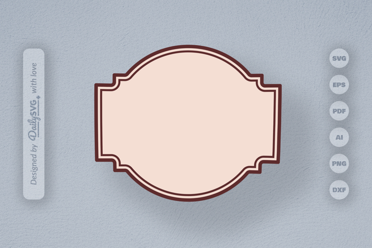Vintage Bottle Label SVG