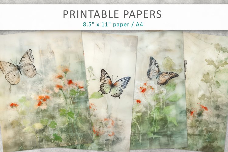 Butterfly Scrapbook Paper Image 18