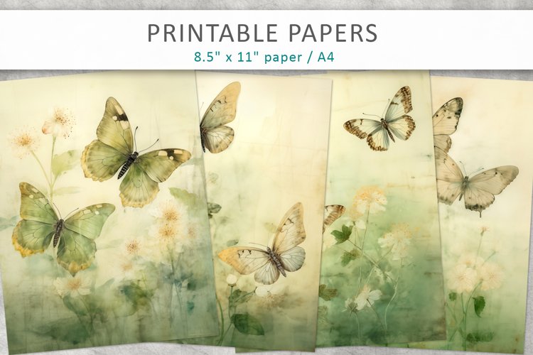 Butterfly Scrapbook Paper Image 15