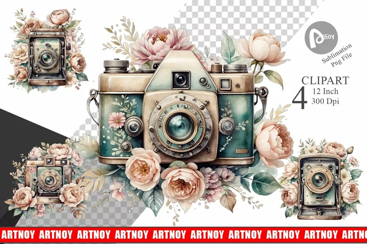 Vintage Camera Clipart