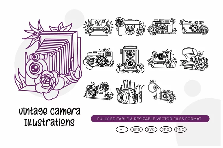 Vintage Camera Illustrations