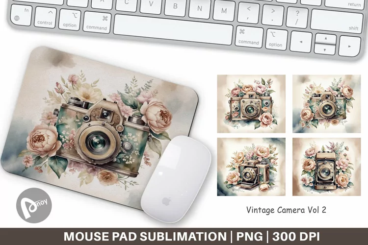Mouse Pad Vintage Camera