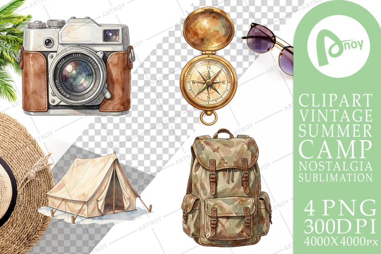 Vintage Camp Gear Sublimation