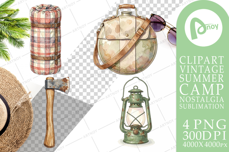 Vintage Camp Gear Sublimation