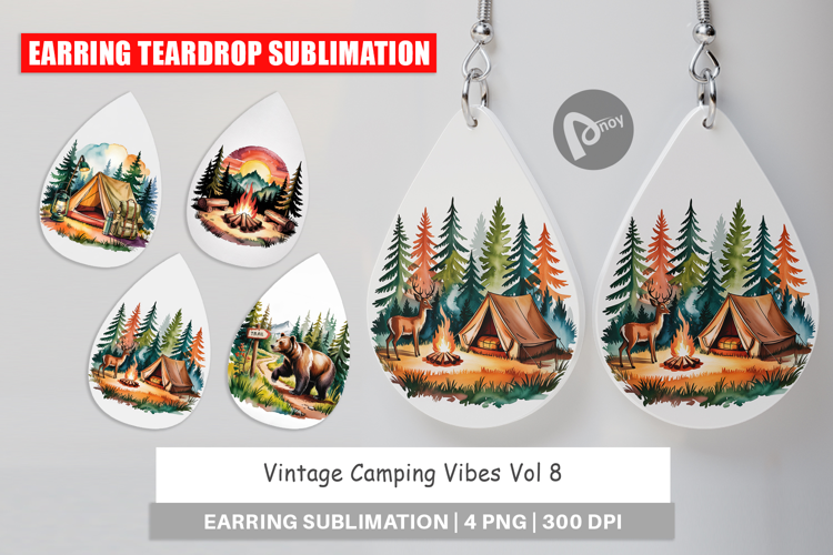 Earring Vintage Camping Vibes