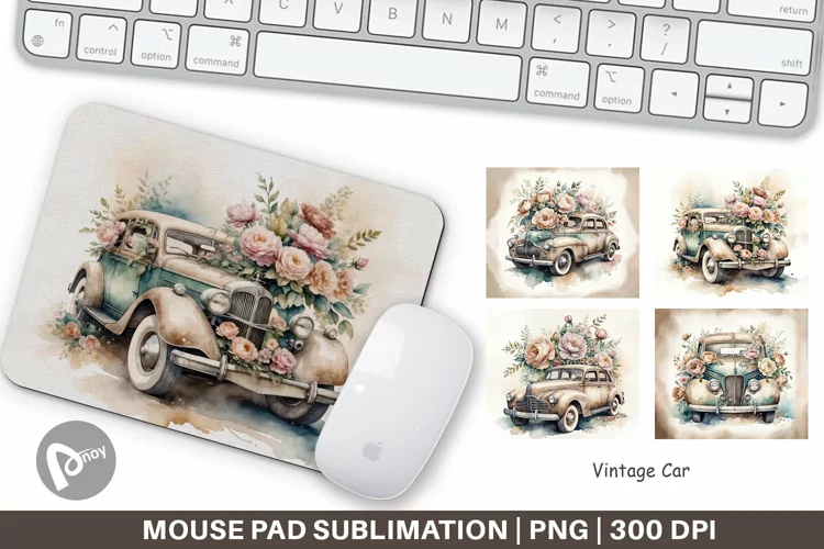 Mouse Pad Vintage Car