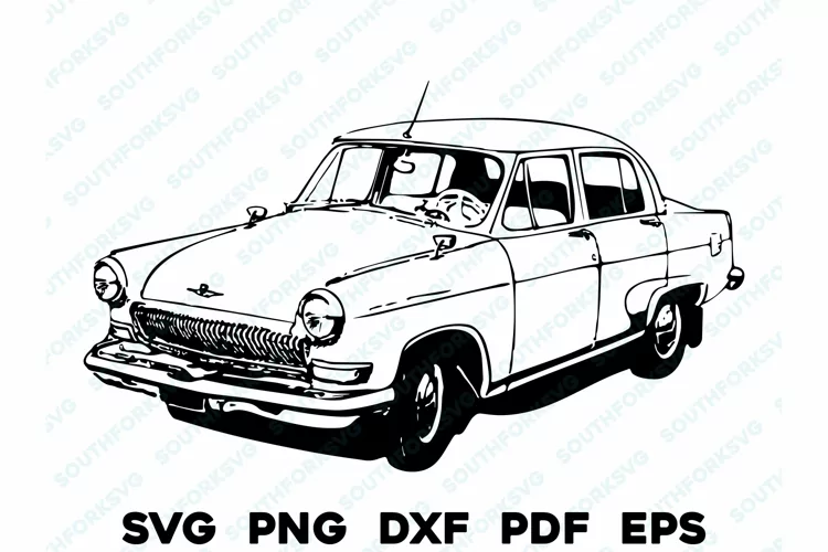 Vintage Classic Antique Car Design Files SVG PNG DXF
