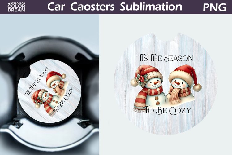 Car Coaster Sublimation Designs Image 11