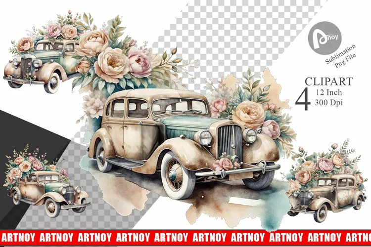 Vintage Car Clipart