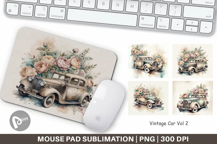 Mouse Pad Vintage Car