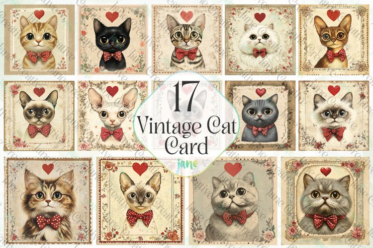 Vintage Cat Illustration Image 22
