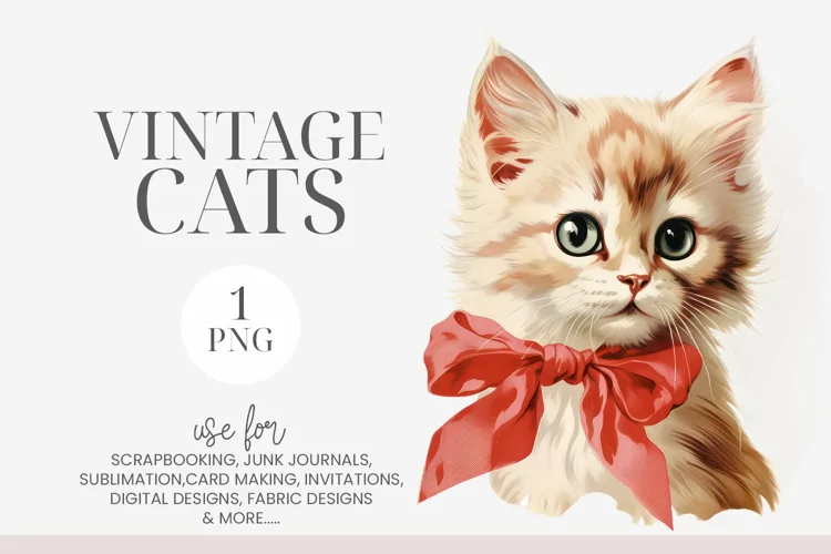 Watercolor Green Eyed Cat Clipart PNG