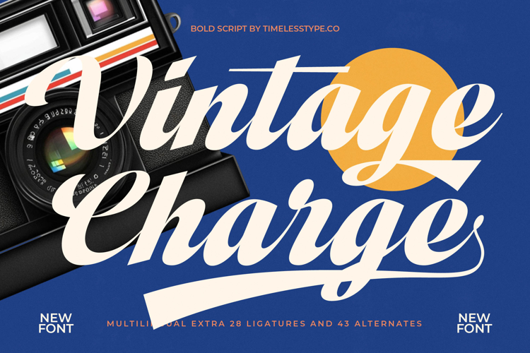 Vintage Charge - Bold Script Font