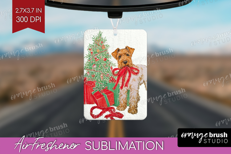 Vintage Christmas Air Freshener PNG - Retro Xmas PNG