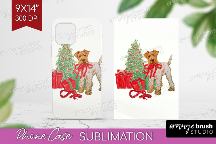 Vintage Christmas Phone Case PNG - Retro Xmas Case PNG