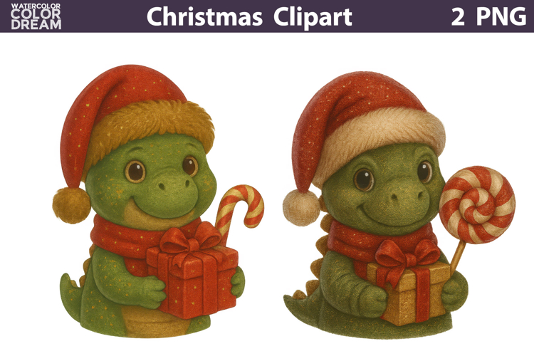 Vintage Christmas Clipart | Cute Animals Sublimation