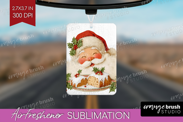 Vintage Christmas Air Freshener PNG - Retro Xmas PNG