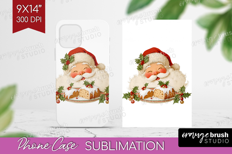 Vintage Christmas Phone Case PNG - Retro Xmas Case PNG